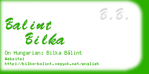 balint bilka business card